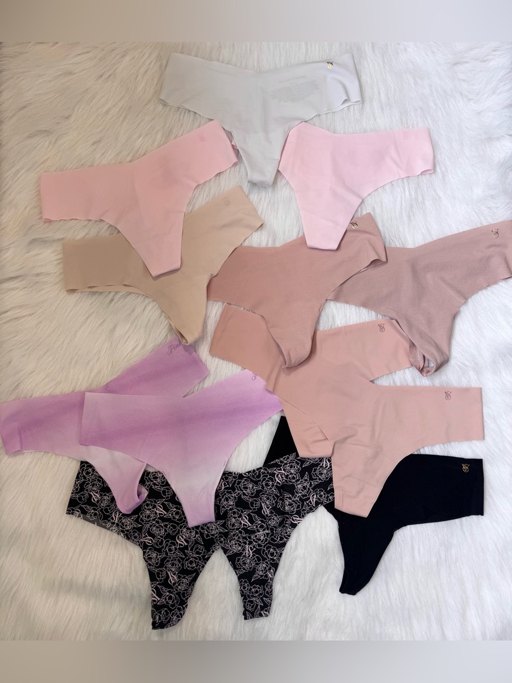 NWOT Bundle of 13 Victoria’s Secret Thongs 💗🖤🤎